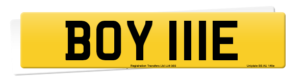 Registration number BOY 111E